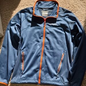Columbia Men's Performance Jacket in Blue with Orange Trim